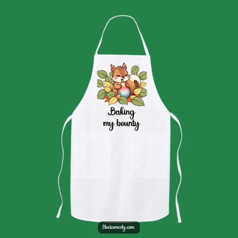 Funny Squirrel Ornament Apron: Giggling Holiday Kitchen Humor