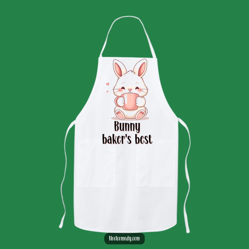 Funny Fluffy Bunny Warm Mug Apron - Hilarious Cozy Gift for Kitchen Fun