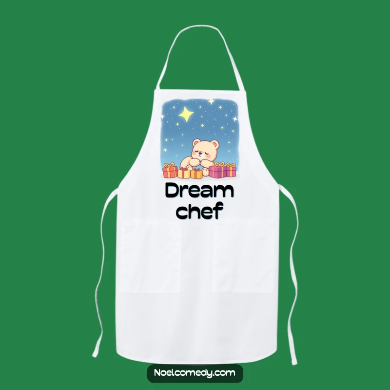 Funny Bear Cub Apron: Starry Night Dreams for a Hilarious Gift