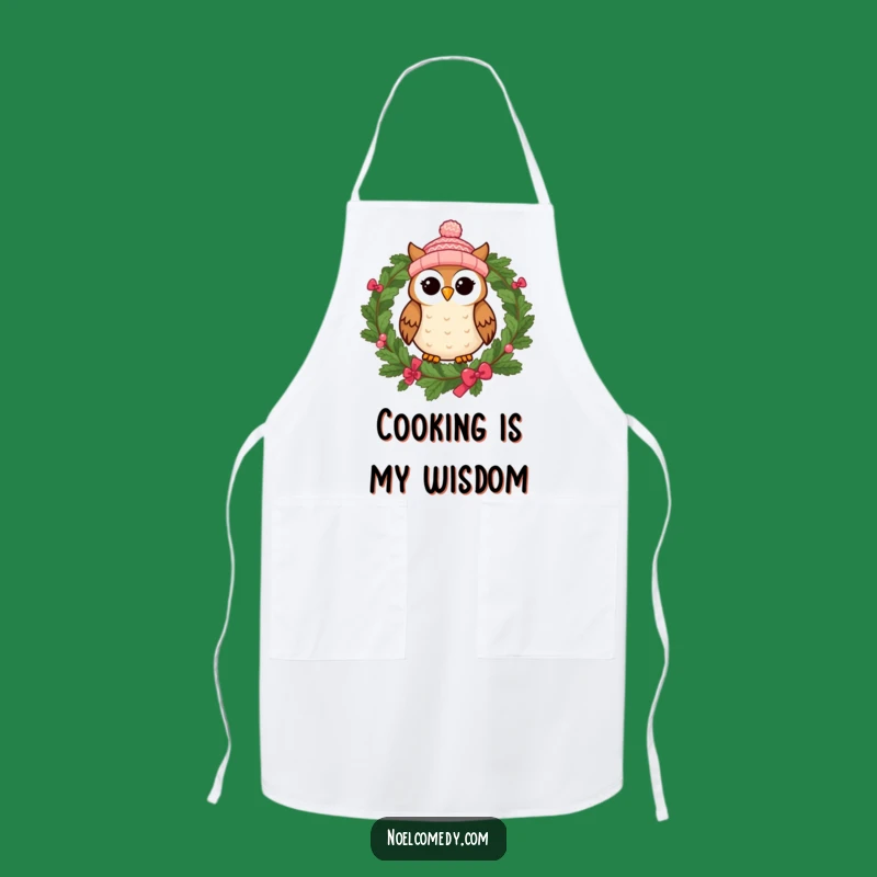 Funny Chef Owl Apron - Whimsical Kitchen Fun Gift