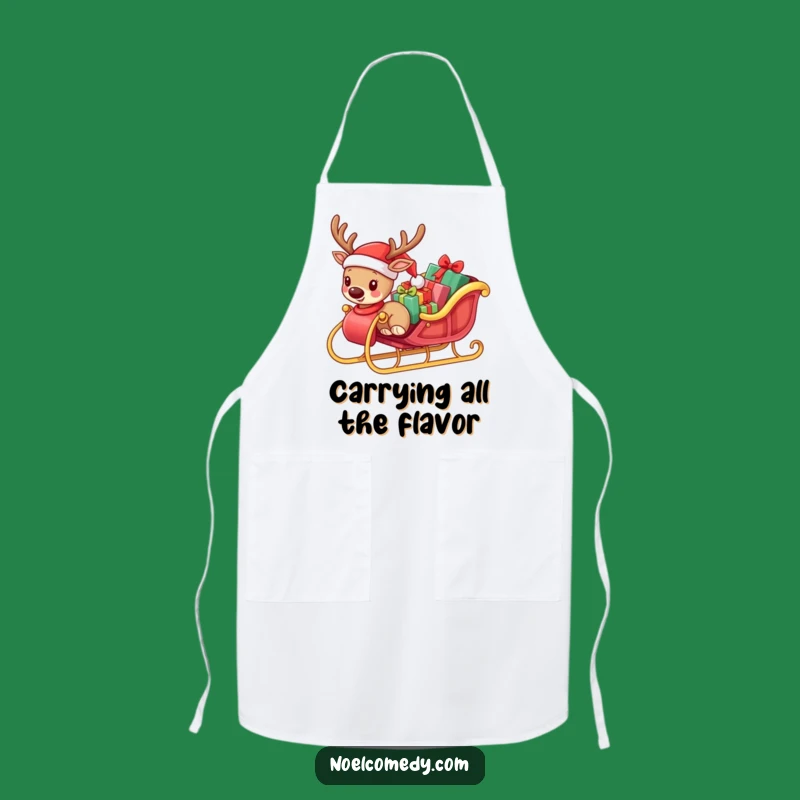 Funny Small Reindeer Apron - Hilarious Holiday Cooking for Festive Chefs