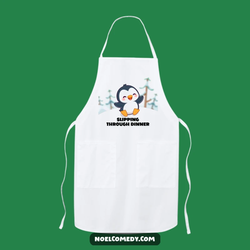 Funny Giggling Penguin Apron: Cook Up Winter Fun, Hilarious Funny Gift