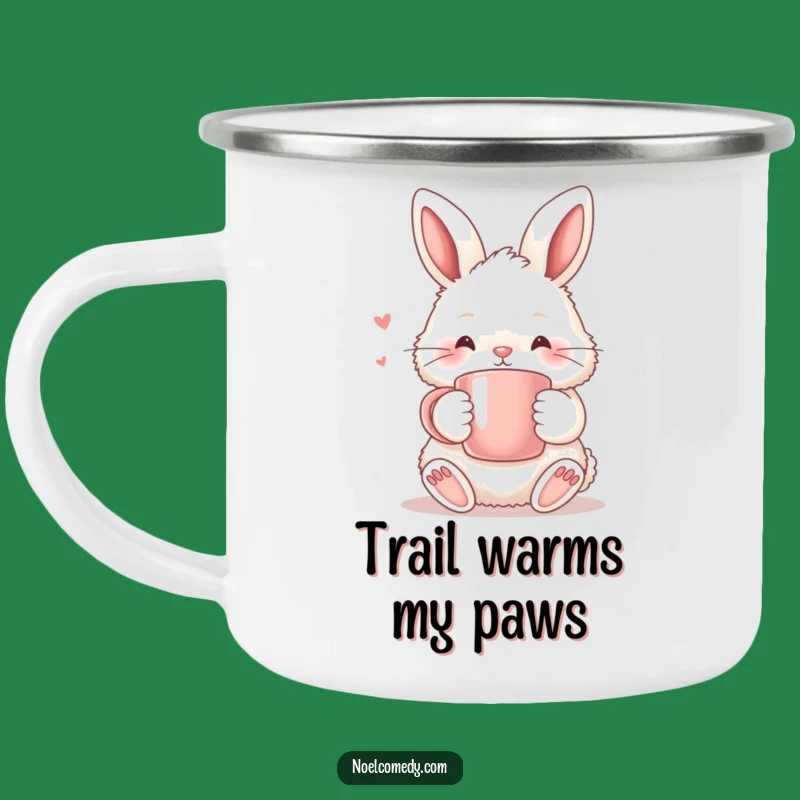 Funny Fluffy Bunny Warm Mug Camping Mug - Durable, Hilarious Cozy Gift