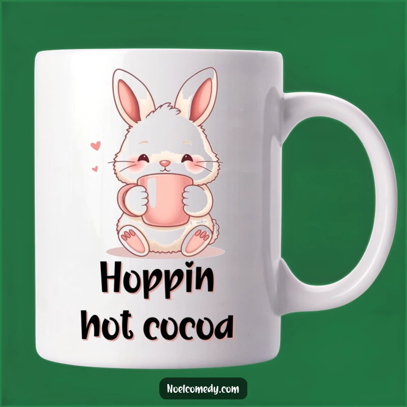 Funny Fluffy Bunny Warm Mug - Cozy, Hilarious Gift for Animal Lovers