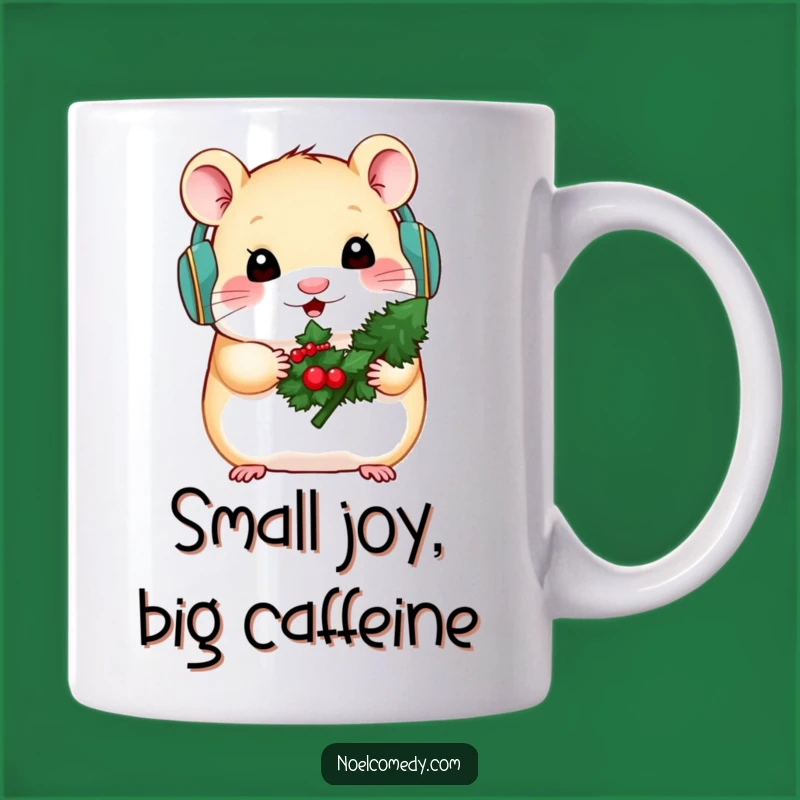 Funny Hamster Winter Mug - Adorable Small Pet Holiday Gift Idea