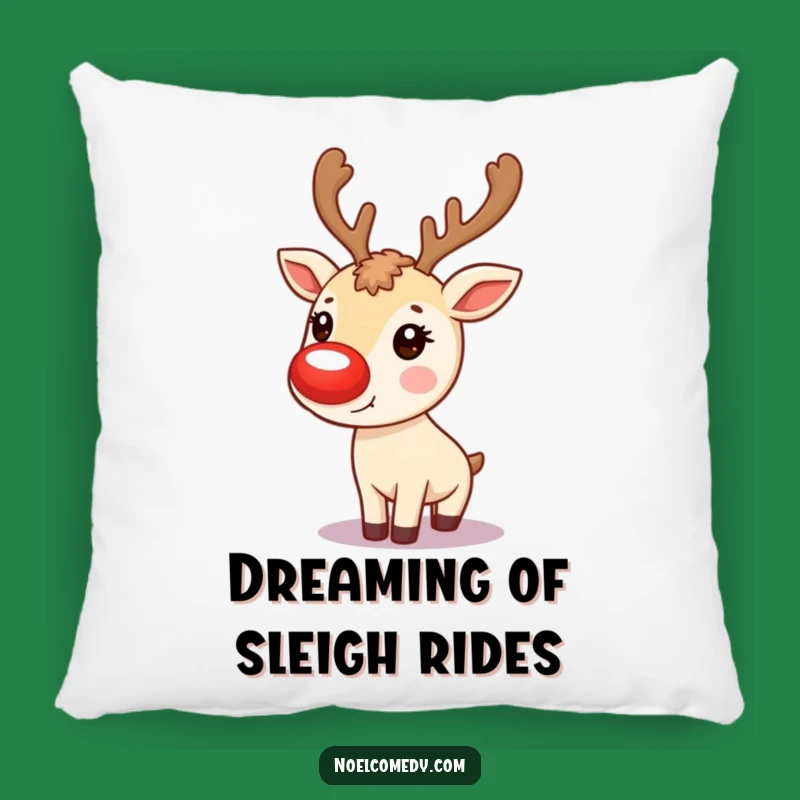 Soft Funny Reindeer Nose Pillow: Glowing Nose Gift, Perfect Cozy Holiday Accent