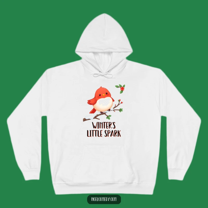 Cheerful Robin Hoodie: Cozy Winter Warmth with Adorable Bird Design