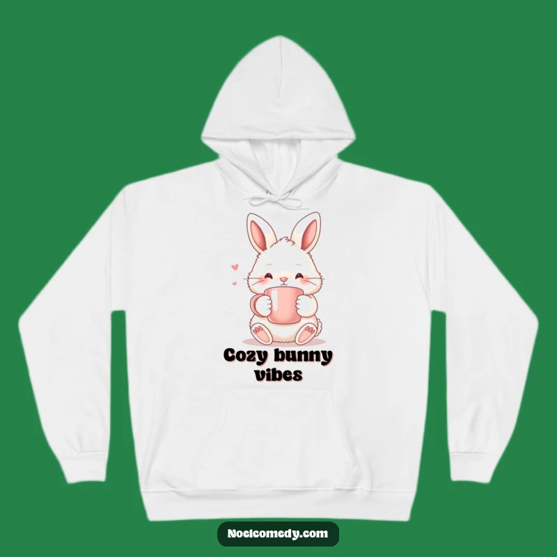 Funny Fluffy Bunny Warm Mug Hoodie - Cozy, Hilarious Gift for Bunny Fans