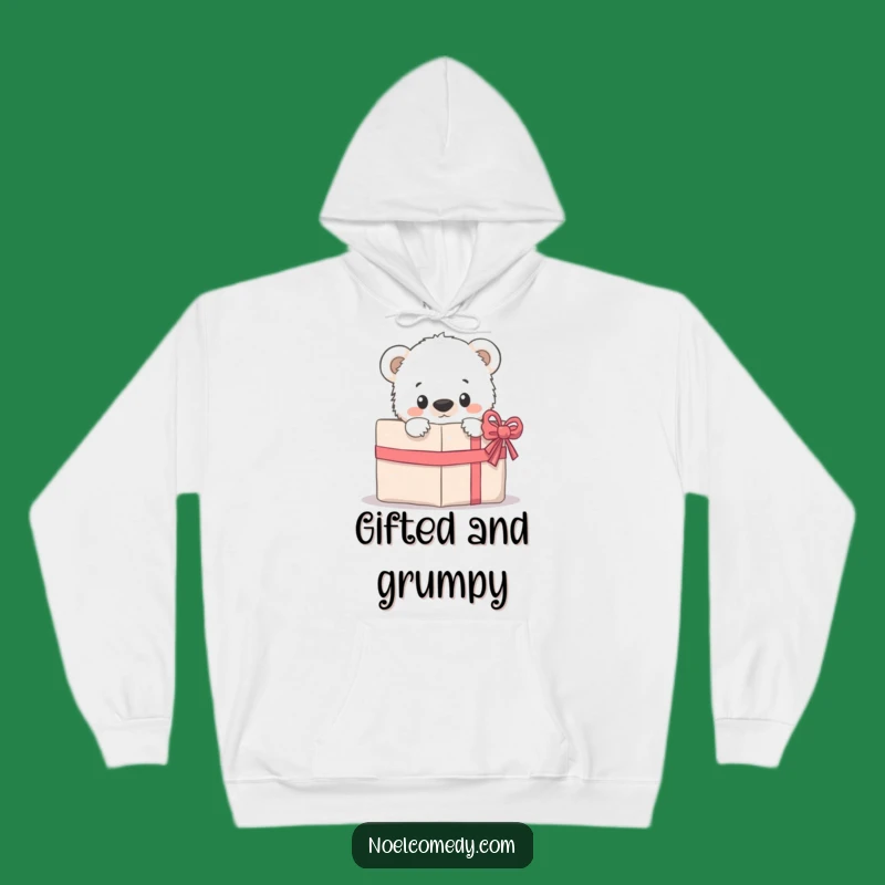 Funny Bear Cub Hoodie: Cozy Curiosity, Warm & Humorous Gift for Winter Animal Lovers