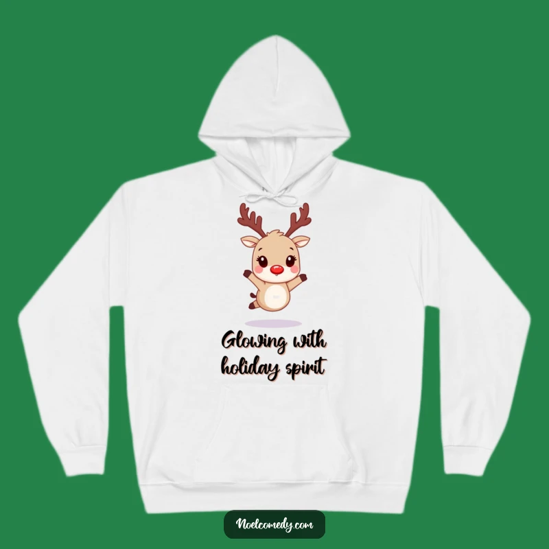 Funny Reindeer Hoodie: Cozy Christmas Spirit, Perfect Comedic Gift for Winter