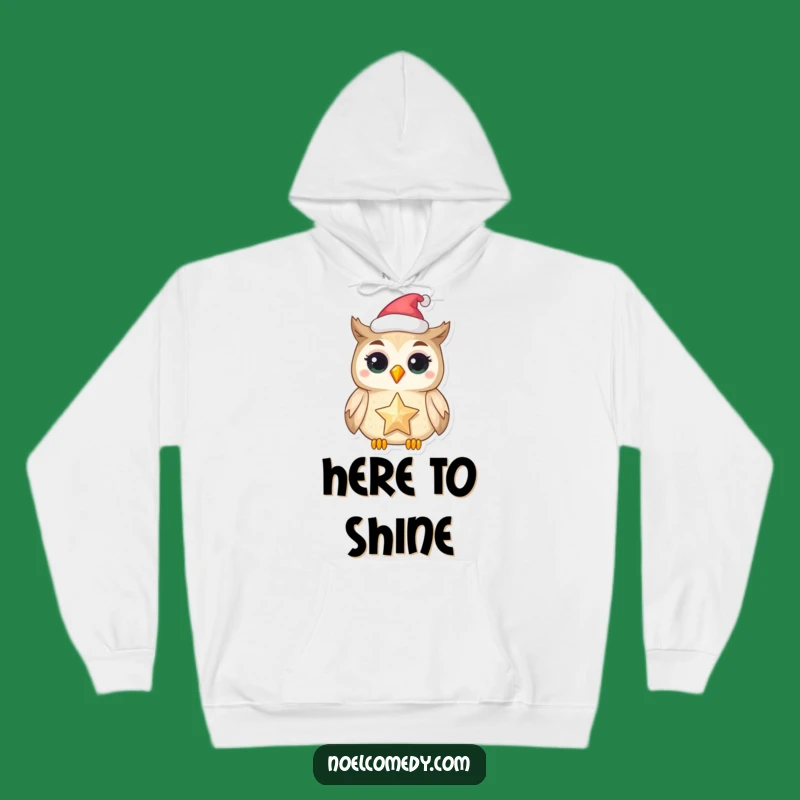 Funny Owl Star Hoodie: Cozy Festive Wear, Magical Owl Gift for Holidays