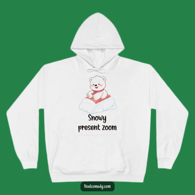 Funny Polar Bear Cub Hoodie: Cozy Winter Joy, A Perfect Funny Gift