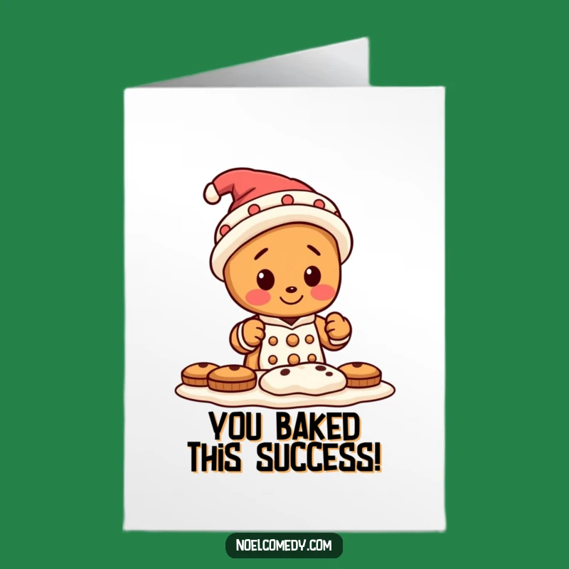 Free Printable Congrats Card: Gingerbread Baker, Silly Hat, Sweet Gift