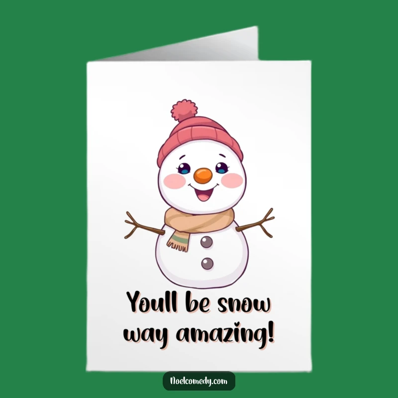 Free Printable Snowman Congrats Card - Chilly Celebration Downloadable!