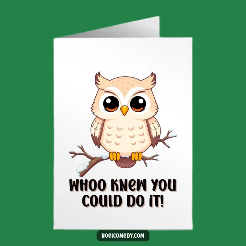 Free Printable Congratulations Card: Wise Owl Cheer for a Smart Downloadable Celebration