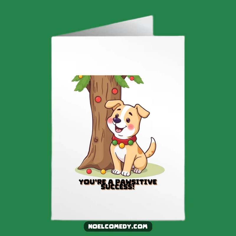 Free Printable Congrats Card: Festive Dog Celebration Funny Gift