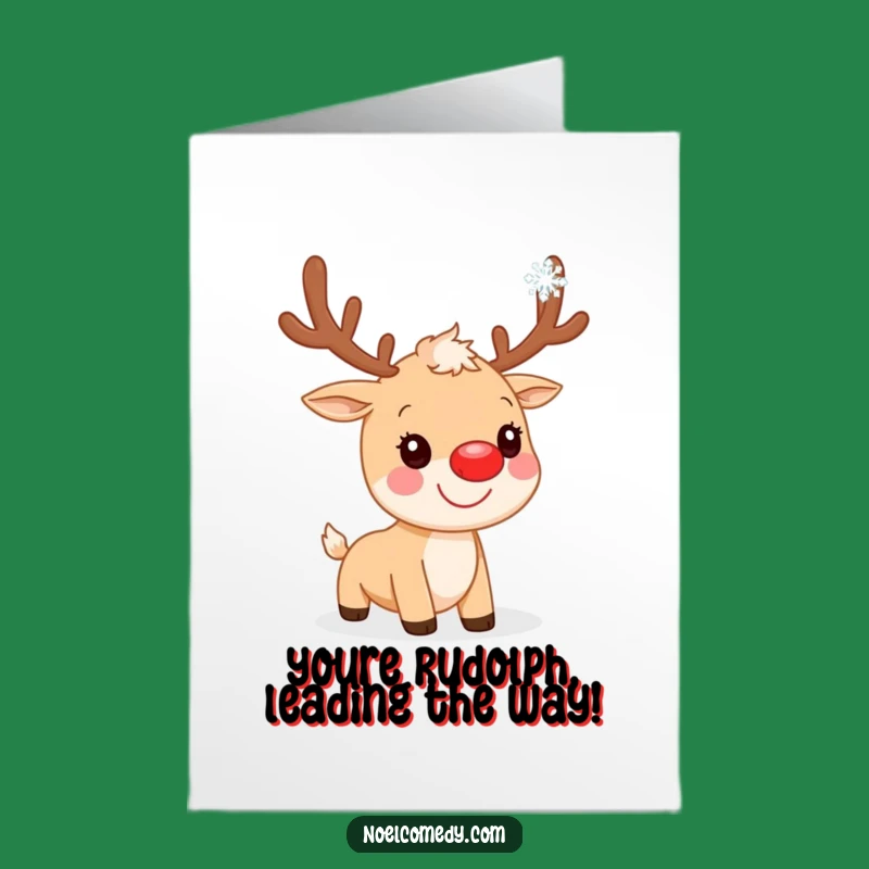 Free Printable Congrats Card: Reindeer's Snowy Celebration!