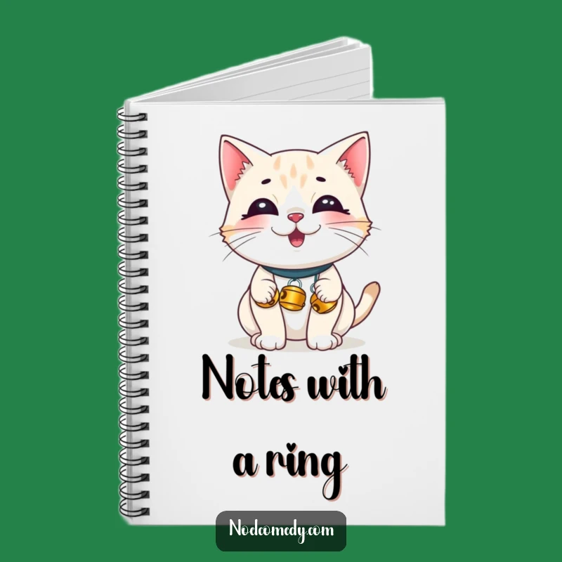 Funny Giggling Cat Jingle Bells Notebook - Hilarious Journal for Playful Ideas