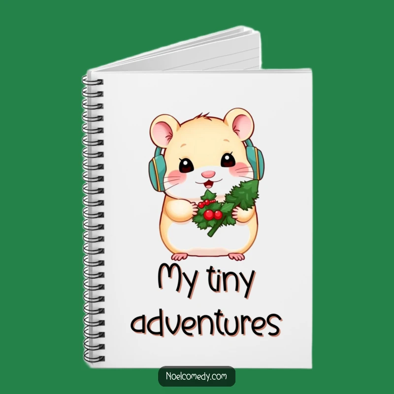 Funny Hamster Winter Notebook - Jot Down Cozy Thoughts & Ideas