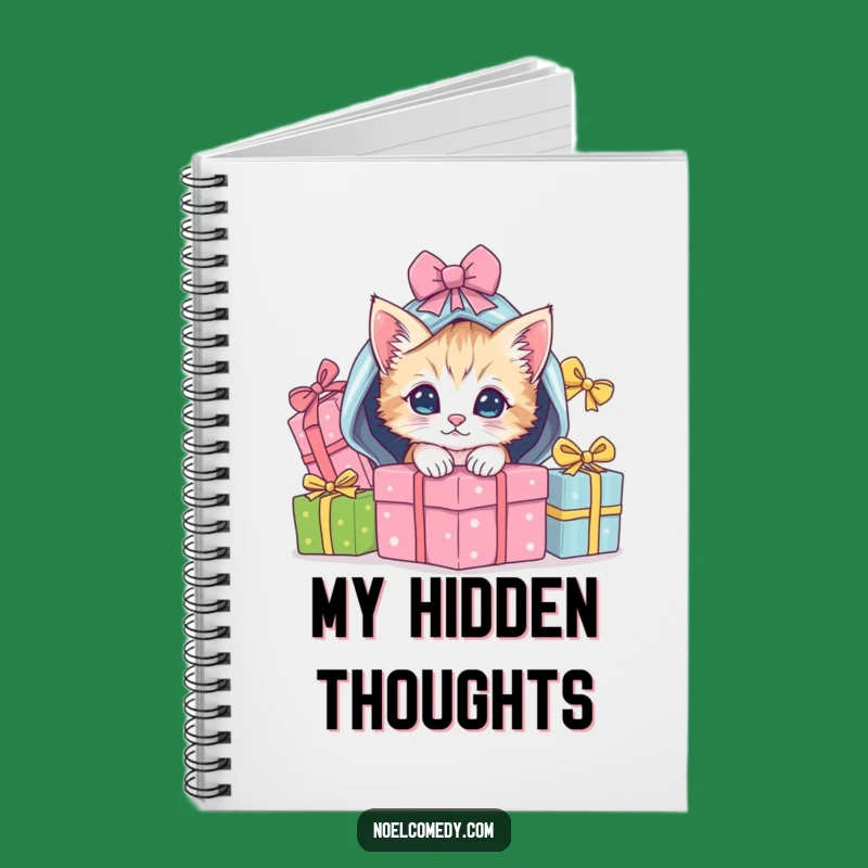 Funny Kitten Christmas Notebook: Playful Gift Pile Journal