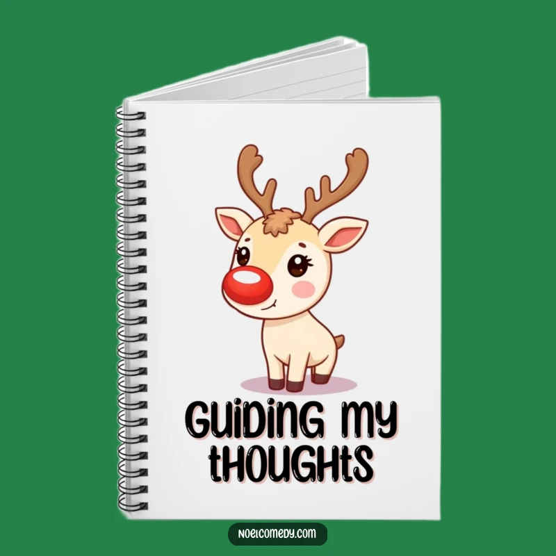 Funny Reindeer Nose Notebook: Holiday Gift, Perfect for Festive Notes