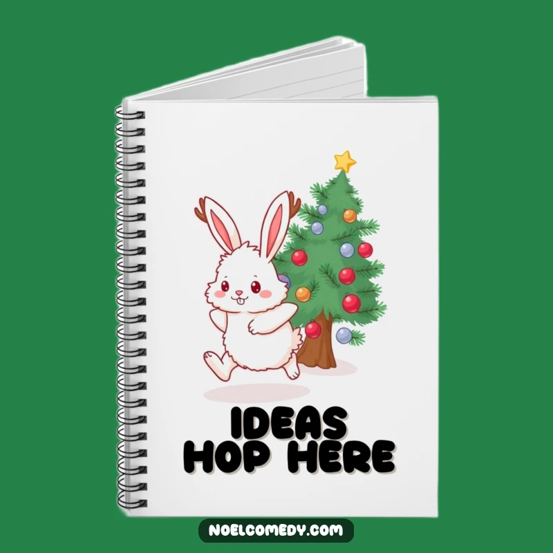 Funny Bunny Antlers Notebook: Festive Holiday Humor for Your Notes