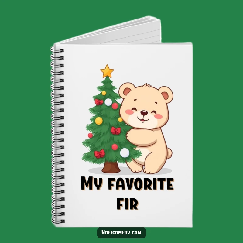Funny Bear Hugging Tree Notebook: Cub's Festive Journal for a Creative Gift