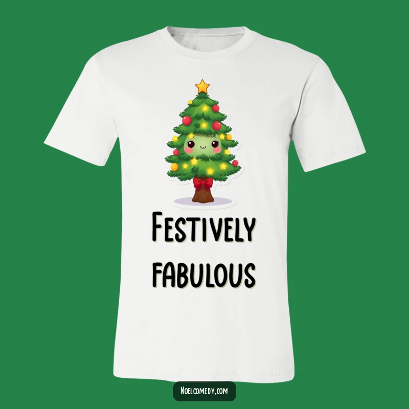 Festive Pine Tree T-Shirt: Christmas Spirit Apparel for Holiday Fun